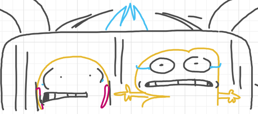 A panel from I've Been Everywhere, Man, episode nine of the Board Boards object show by Furretwalk/WalkingFurret.